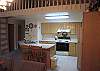 Kitchen and loft ladder