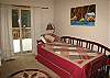 guest bedroom with trundle bed