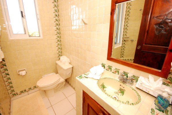 La Sirena Condos # 9, Master bathroom, Akumal, Mexico-Thumbnail
