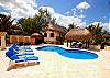 Poolside area, Casa Iguana Akumal Mexico-Thumbnail