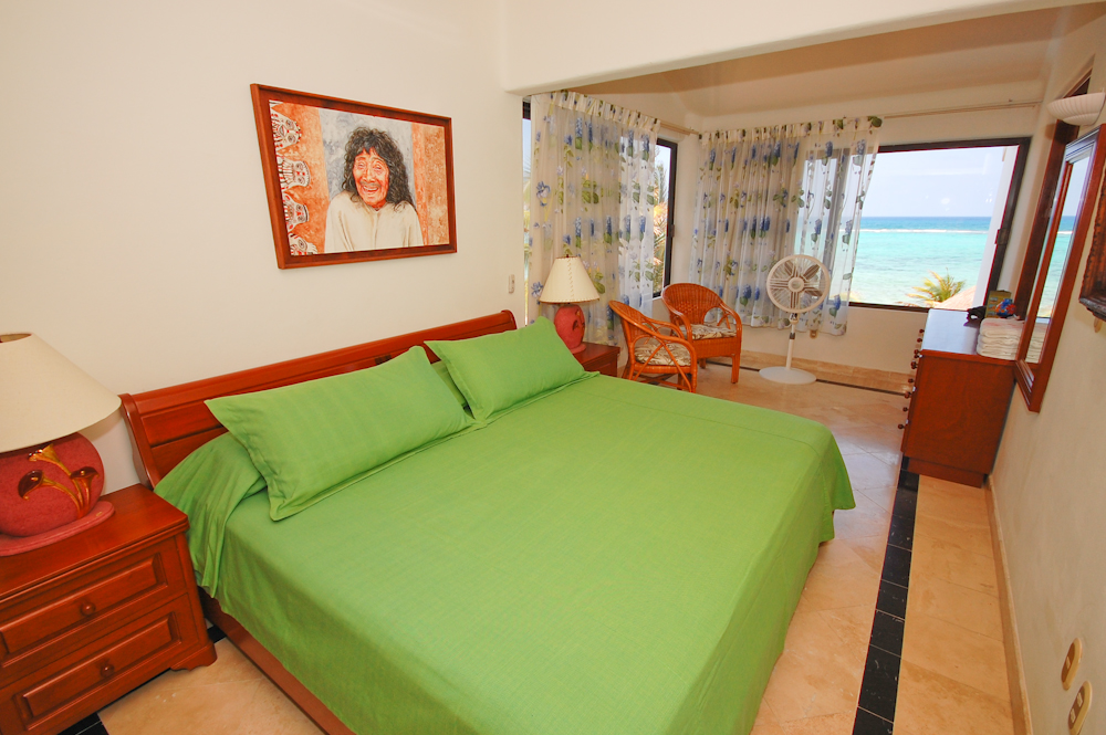 Upper guest bedroom with fabulous ocean views.-Thumbnail