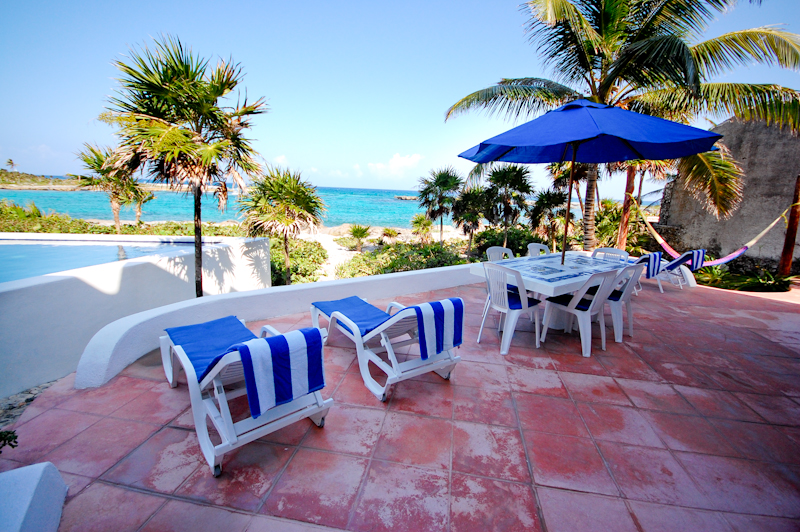 Sun terrace at Quinta Del Mar, Yalku, Akumal, Mexico-Thumbnail