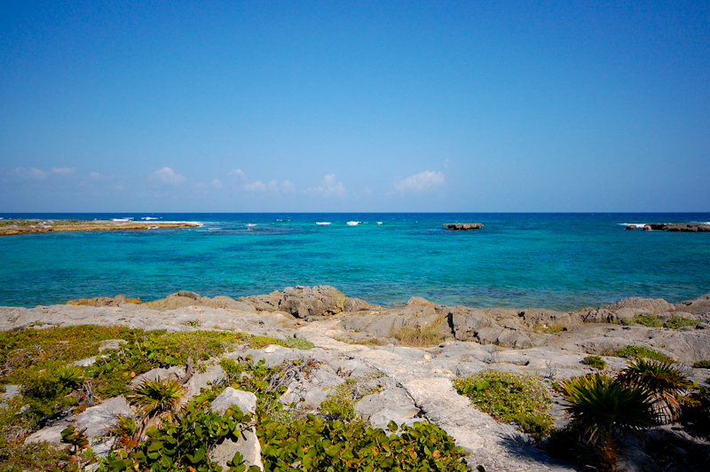 Yalku Lagoon and caribbean sea from Quinta Del Mar, Akumal-Thumbnail