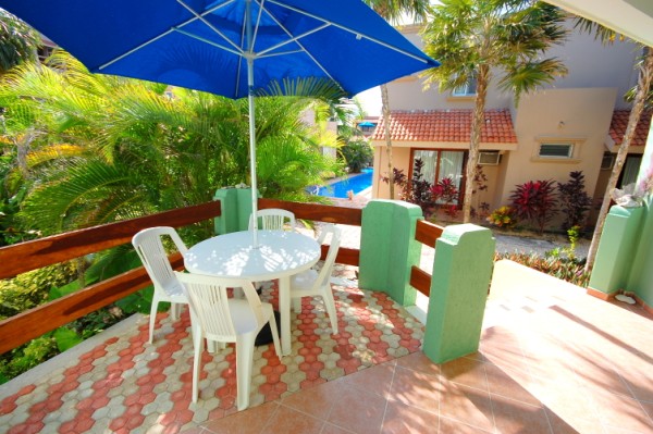 Great private terrace overlooking lap pool at La Iguana #14-Thumbnail