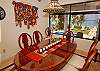 Casa de las Conchas indoor dining for 8 with an ocean view.-Thumbnail