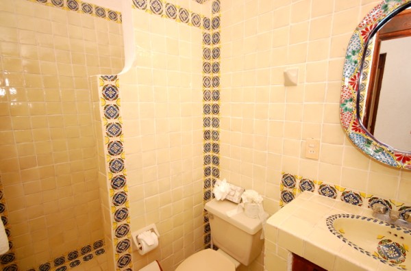La Sirena condos # 8, Guest bathroom, Akumal, Mexico-Thumbnail