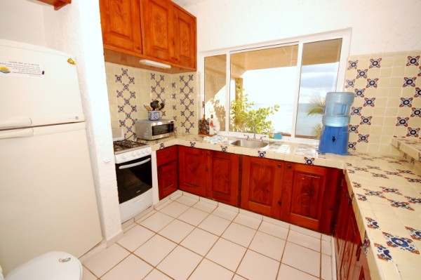 La Sirena Condos # 9, kitchen, Akumal, Mexico-Thumbnail