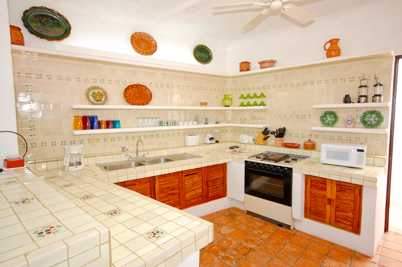 Fully equipped kitchen at Quinta Del Mar, Akumal-Thumbnail