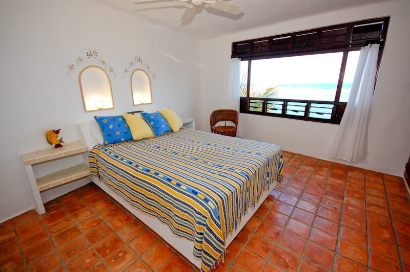 Upper guest bedroom at Quinta del Mar, Akumal-Thumbnail