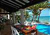Poolside dining, Casa San Francisco, South Akumal-Thumbnail