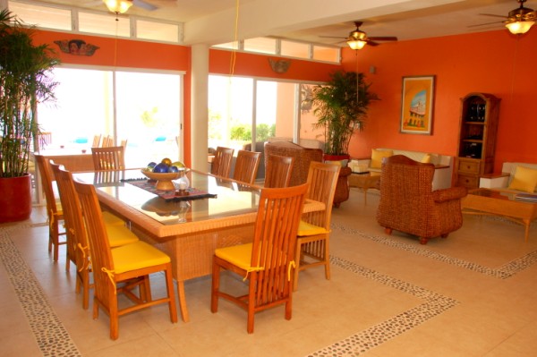 Dining and living areas with ocean view-Thumbnail