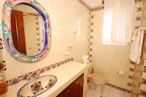 La Sirena condos # 8, Master bathroom, Akumal, Mexico-Thumbnail