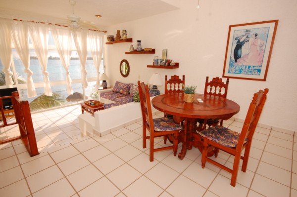 La Sirena Condos # 9, dining area, Akumal, Mexico-Thumbnail