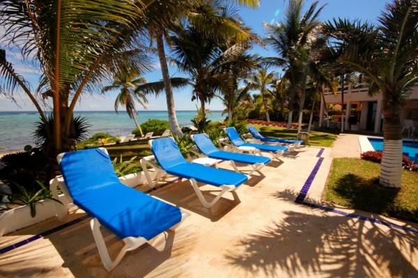 Poolside at Seven Seas Condos, South Akumal, Mexico-Thumbnail