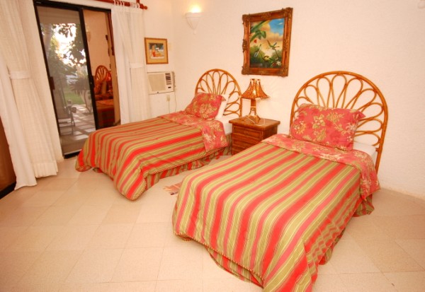 Seven Seas Condos #1 guest bedroom , South Akumal, Mexico-Thumbnail