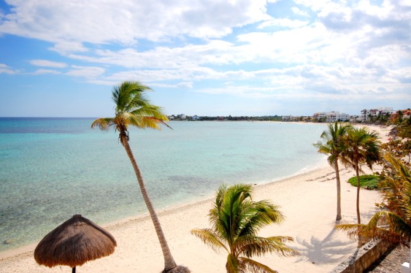 View south along Half Moon Bay, Akumal-Thumbnail