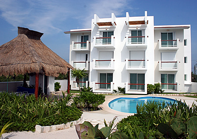 Tan Ik Beachfront Condos, Half Moon Bay, Akumal-Thumbnail