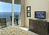 King bedroom features views and a flat screen!