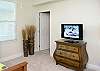 Bunk room has room for 4 and a flat screen TV!