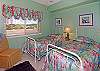 Guest room with two twin beds