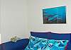 Twin bed in extra area with private bath