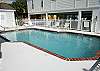 Pool shared by 4 two bedroom condos - rent 3 of the 4 for your group.