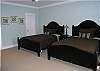 1st floor bedroom with 2 double beds and private bath.