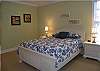 1st floor bedroom with queen bed and private bath.