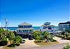 View of the ocean from the upstairs covered porch