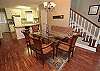 Dining area downstairs