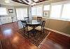 Upstairs wet bar w/ game table