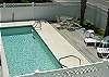 Swimming pool is fenced in for added privacy