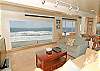 Living room overlooking ocean