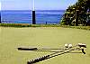 Private oceanfront putting green