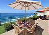 Oceanfront patio with spectacular views