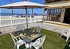 Patio area with ocean views