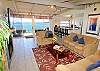 Gorgeous and spacious living room in your ocean front vacation rental