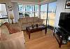 Living room, beach views