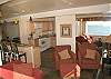 Kitchen with ocean views, granite counters