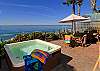 Oceanfront Rental, Large patio, private spa, all amenities included