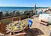 Beachfront patio and spa