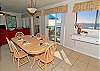 Dining room, sliding doors to beachfront balcony