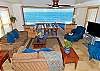 Living room with unobstructed views to the ocean, Beachfront Only Vacation Rentals