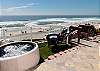 Oceanfront Patio with spa