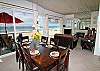 Dining and living room overlooking ocean