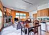 Here is the view of the kitchen and living area from the door to the second bedroom.