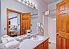 A full second bath off of the second bedroom.