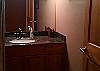 The A5 bathroom provides plenty of room and a tub/shower combo.