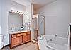 Master Bath with two-person jetted tub and separate shower.