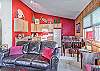 C6 living, dining and kitchen areas